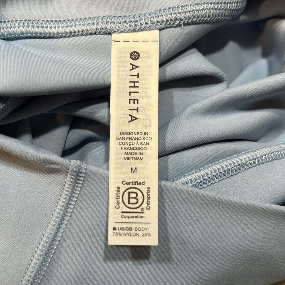 Athleta Transcend 7/8 Tight Leggings Blue - Picture 5 of 10